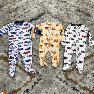 3pc footed pajamas